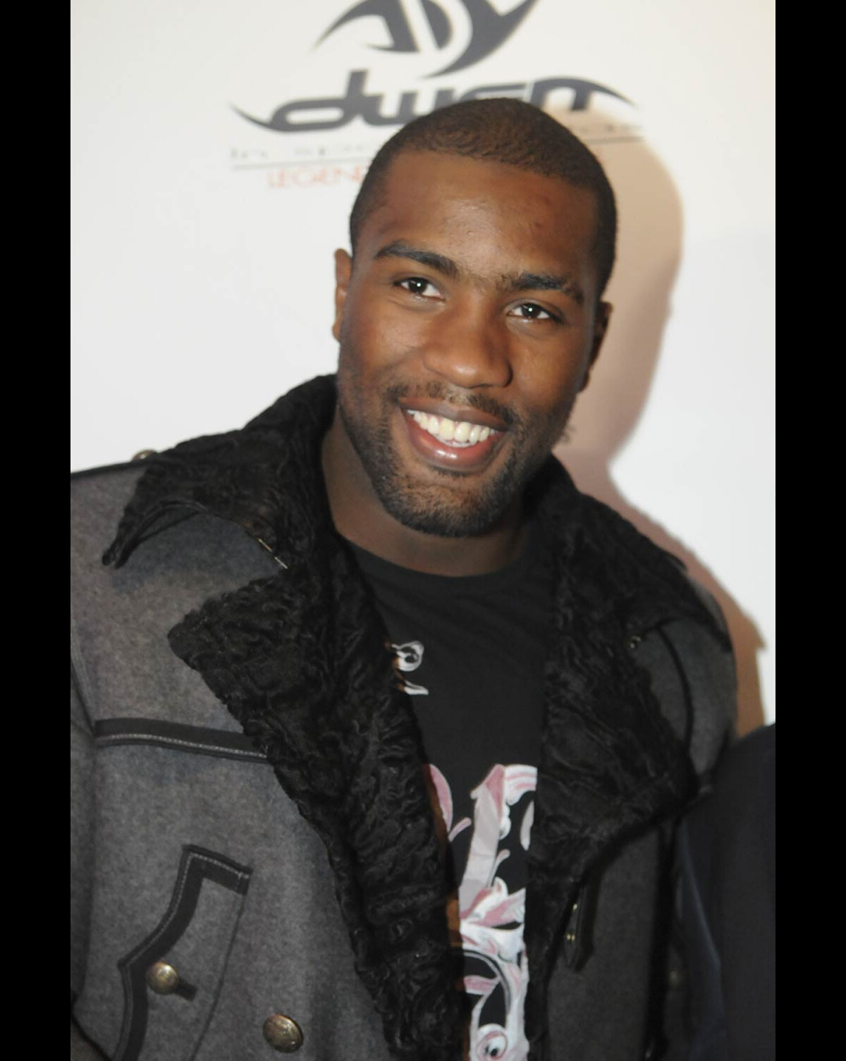 Photo Teddy Riner lors de la soirée de lancement de la ligne de vêtement Dwen le 18 avril 2010