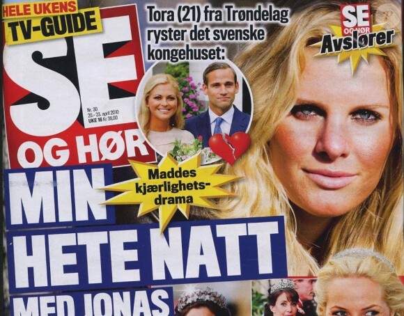 Après 7 ans d'idylle, Madeleine de Suède a rompu ses fiançailles avec Jonas Bergström, alors qu'une love affair que celui-ci aurait eu en 2009 défraye la chronique scandinave...