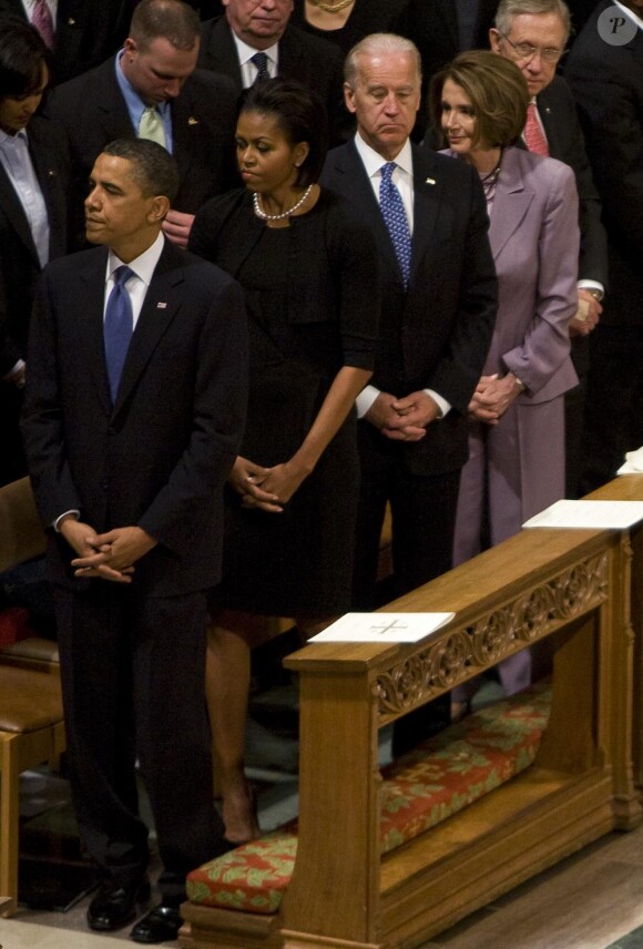 Barack et Michelle Obama aux funérailles de Dorothy Height le 29 avril 2010