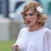Milla Jovovich en plein tournage de Dirty Girl à Los Angeles
