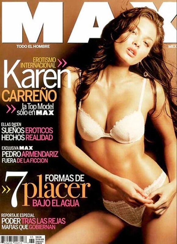 La très belle Karen Carreno en couverture de Max.