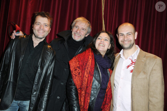 Fabien Remblier, Fanny Bastien et Olivier Kauffer à l'avant-première du film Une nuit au cirque (4 mai 2010, Cirque d'hiver à Paris)