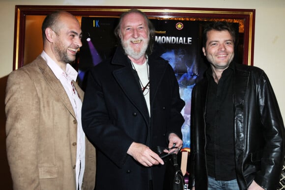Fabien Remblier, Corbier et Olivier Kauffer à l'avant-première du film Une nuit au cirque (4 mai 2010, Cirque d'hiver à Paris)