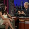 Evangeline Lilly sur le plateau du Late Show With David Letterman, le 10 mai 2010 à New York