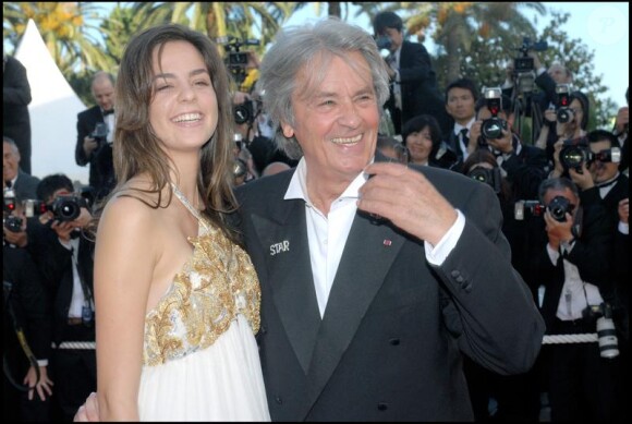 Alain Delon et sa fille Anouchka Delon
