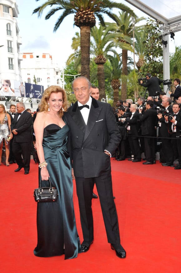 Fawaz Gruosi et Caroline Gruosi-Scheufele lors de l'ouverture du festival de Cannes le 12 mai 2010
