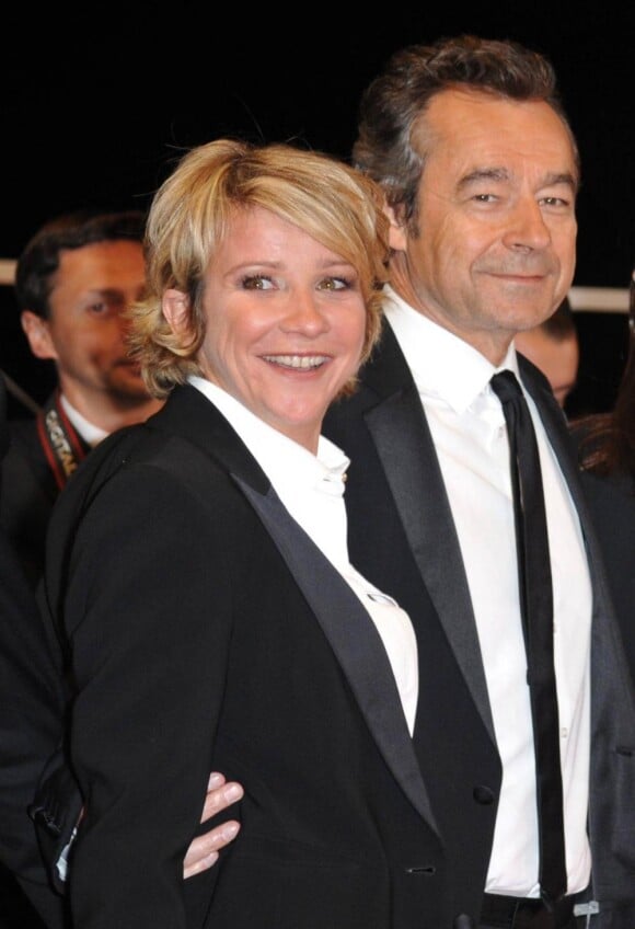 Ariane Massenet et Michel Denisot au 63e festival de Cannes, à l'occasion de la projection du film L'Autre monde.