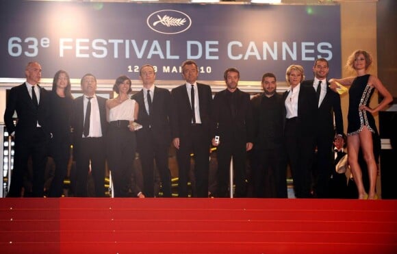 L'équipe du du Grand Journal de Canal +, au 63e festival de Cannes.