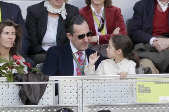 Pendant la finale du tournoi de Madrid, opposant, le 16 mai 2010, Nadal à Federer, Elena d'Espagne et son ex-époux Jaime de Marichalar ont "partagé" leurs enfants Felipe et Victoria !