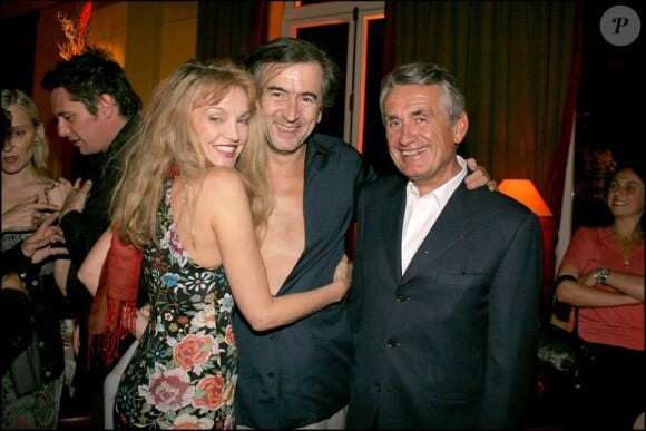 Le producteur Gilbert Coullier, Arielle Dombasle et BHL