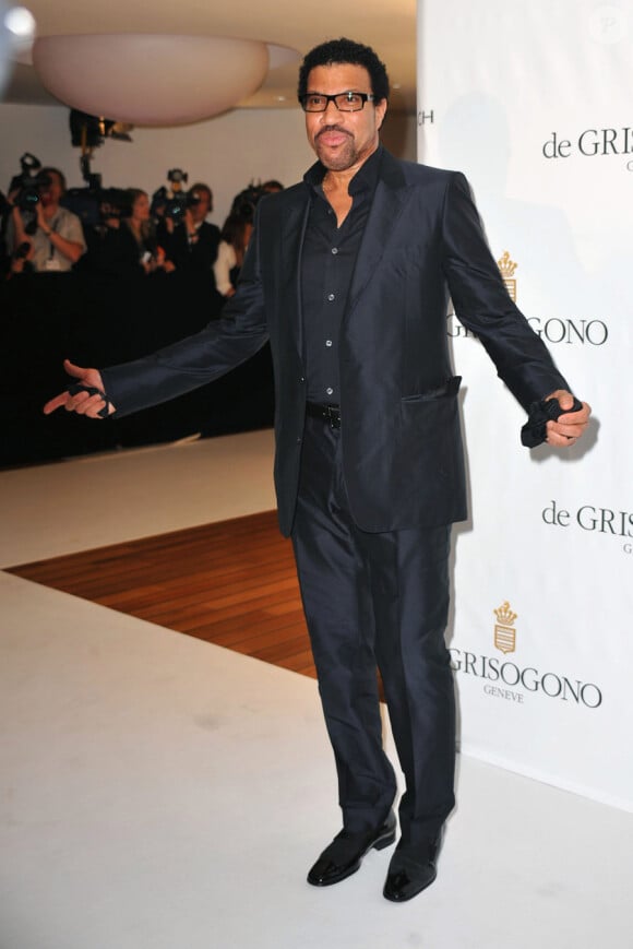 Lionel Richie lors de la soirée organisée par le joaillier De Grisogono à l'hôtel du Cap Eden Roc le 18 mai 2010