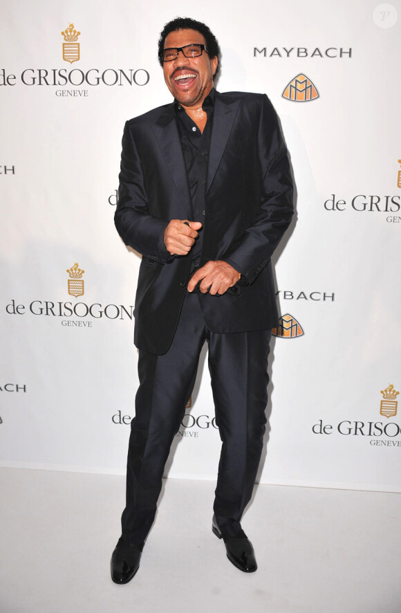 Lionel Richie lors de la soirée organisée par le joaillier De Grisogono à l'hôtel du Cap Eden Roc le 18 mai 2010