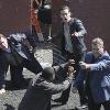 Ray Liotta et Channing Tatum sur le tournage de Son of No One le 4 mai 2010 à New York