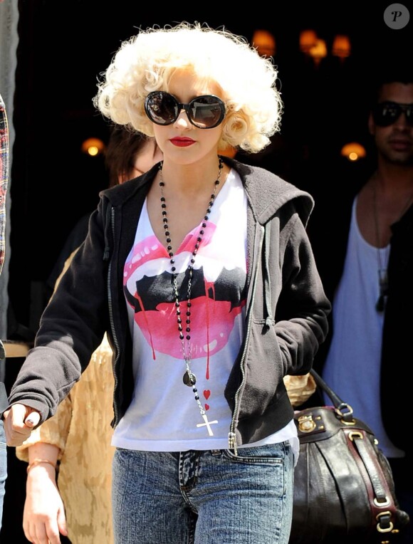 Christina Aguilera à New York, le 7 mai 2010 !
