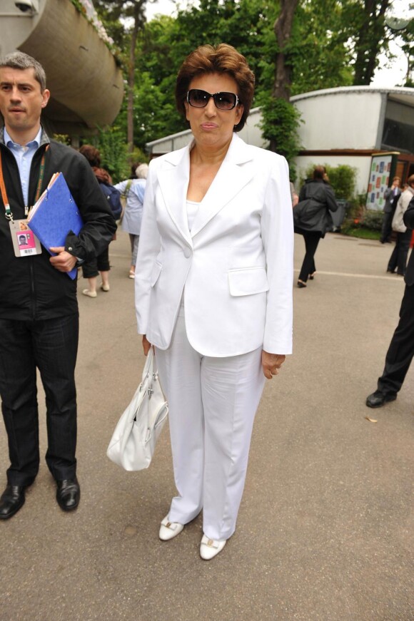 Roselyne Bachelot à Roland-Garros, le 30 mai 2010.