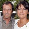 Bernard Montiel et Valérie Expert, à Roland-Garros, le 31 mai 2010.