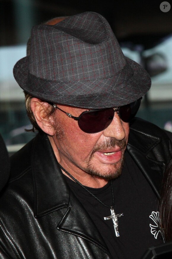 Johnny Hallyday le 23 mai, à leur retour en France