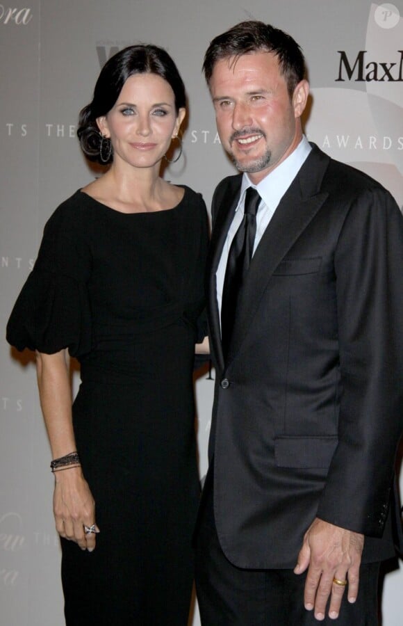 David Arquette et Courteney Cox ont assisté avec plaisir à la soirée organisée par Madame Nicola Gerber Maramotti. 1/06/2010