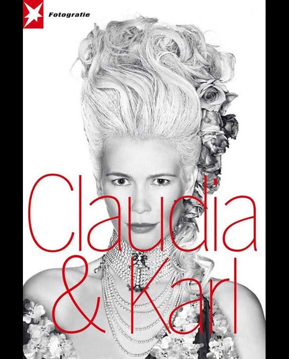 Claudia Schiffer en couverture du magazine Stern photographiée par Karl Lagerfeld