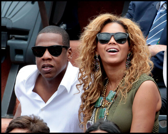 Beyoncé et Jay-Z assistent à la finale Hommes de Roland-Garros le 6 juin 2010