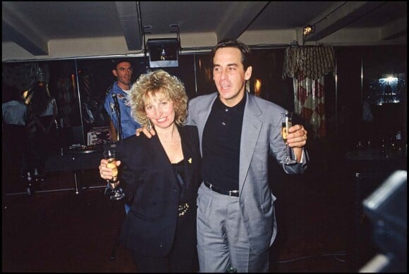Thierry Ardisson et Catherine Barma en 1989