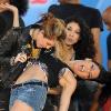 Miley Cyrus interprète Party in the USA et Can't be tamed, sur le plateau de Good Morning America, vendredi 18 juin.