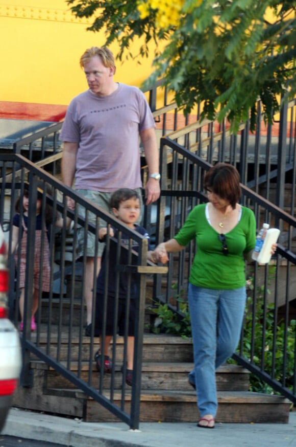 David Caruso va dîner avec son fils Marquez et sa fille Paloma à Studio City le 17 juin