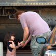 David Caruso va dîner avec son fils Marquez et sa fille Paloma à Studio City le 17 juin