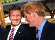 David Beckham : Avec les princes William et Harry, après la déception, les fous rires !