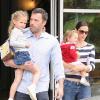 Ben Affleck en famille avec sa femme Jennifer Garner et ses deux filles Violet et Seraphina