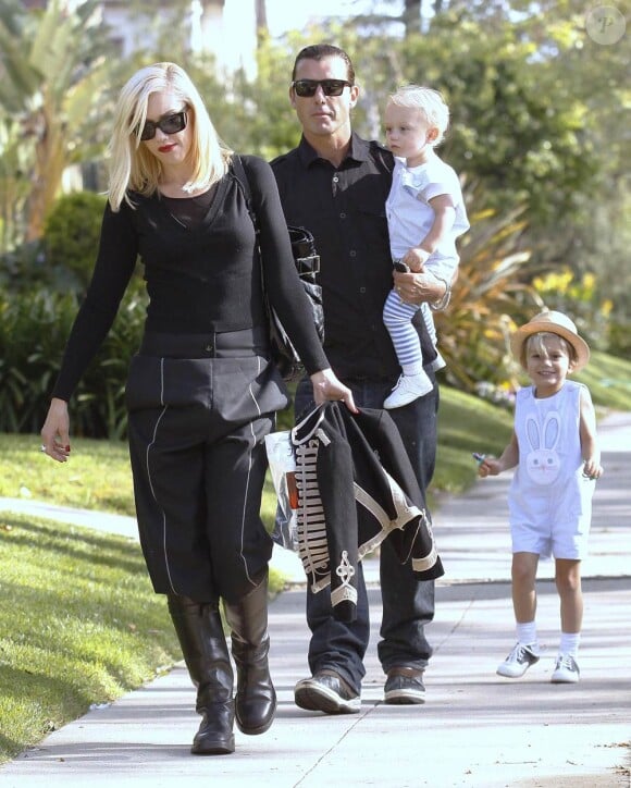 Gavin Rossdale en famille avec sa femme Gwen Stefani et leurs fils Kingston et Zuma