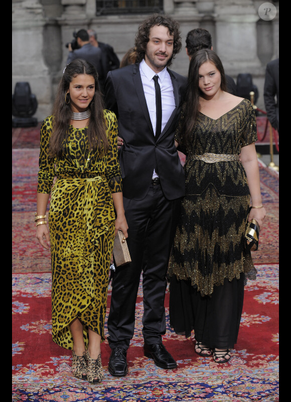 Margherita, Francesco, et Teresa Missoni lors de la soirée d'anniversaire des 20 ans de la collection de prêt-à-porter homme de Dolce & Gabbana, le 19 juin 2010 à Milan