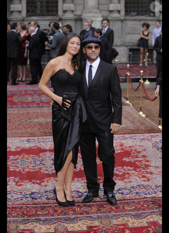 Marica Pellegrinelli et Eros Ramazzotti lors de la soirée d'anniversaire des 20 ans de la collection de prêt-à-porter homme de Dolce & Gabbana, le 19 juin 2010 à Milan