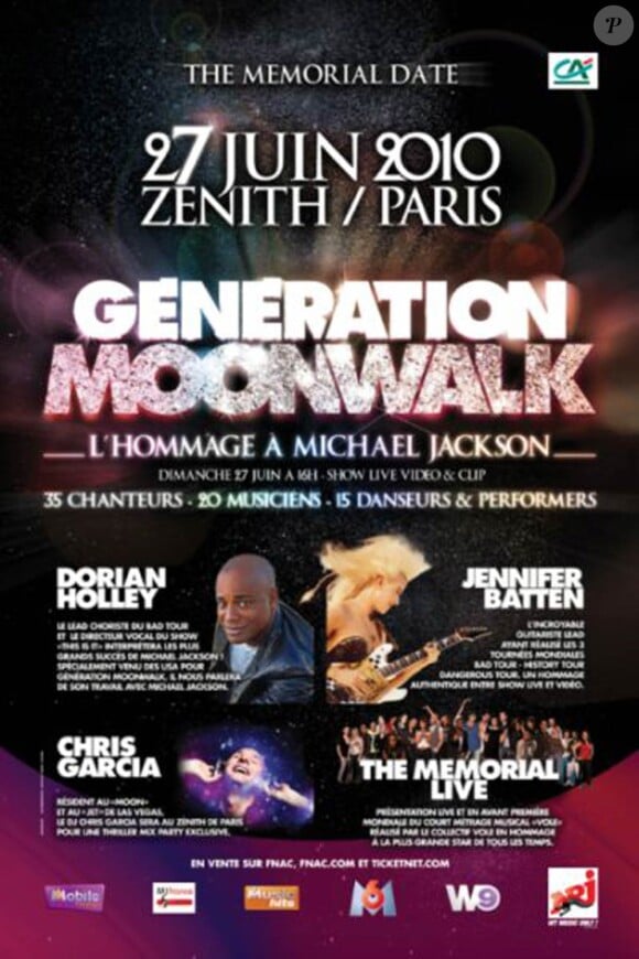Michael Jackson : un hommage sera rendu par 70 artistes au Zénith de Paris le 27 juin 2010.