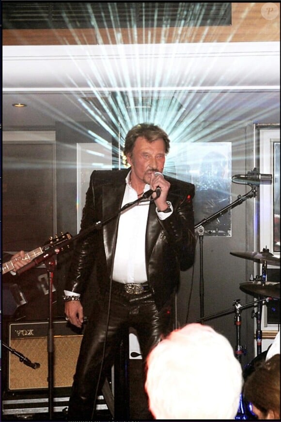 Johnny Hallyday le soir de son mini concert pour ses 67 ans !