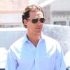 Matthew McConaughey sur le tournage de The Lincoln Lawyer à Los Angeles le 14 juillet 2010