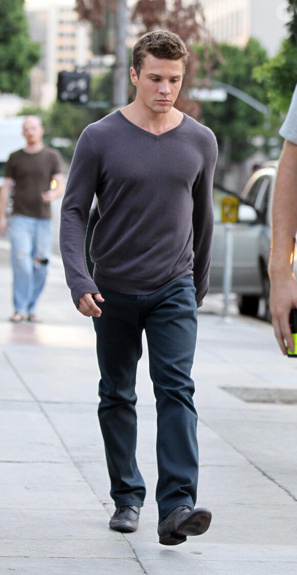 Ryan Phillippe sur le tournage de The Lincoln Lawyer à Los Angeles le 14 juillet 2010