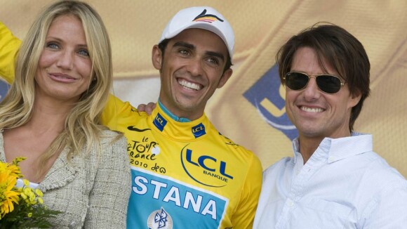 Découvrez Tom Cruise et Cameron Diaz sur la route du Tour de France... et à l'avant-première de "Night and Day" !