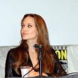 La belle Angelina Jolie, à l'occasion de la présentation de  Salt , au Comic Con 2010, à San Diego, en Californie, le 22 juillet 2010.