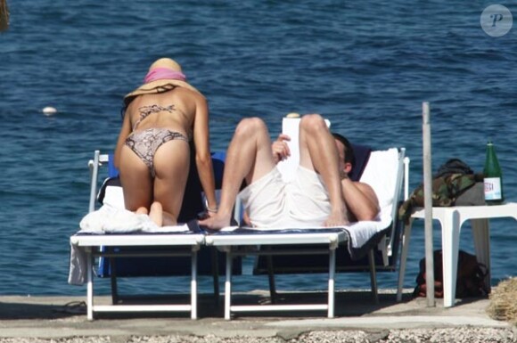 Channing Tatum et sa femme Jenna Dewan, lors du Global Festival Music et Cinema, sur l'île d'Ischia, au large de Naples, en Italie, le 16 juillet 2010.