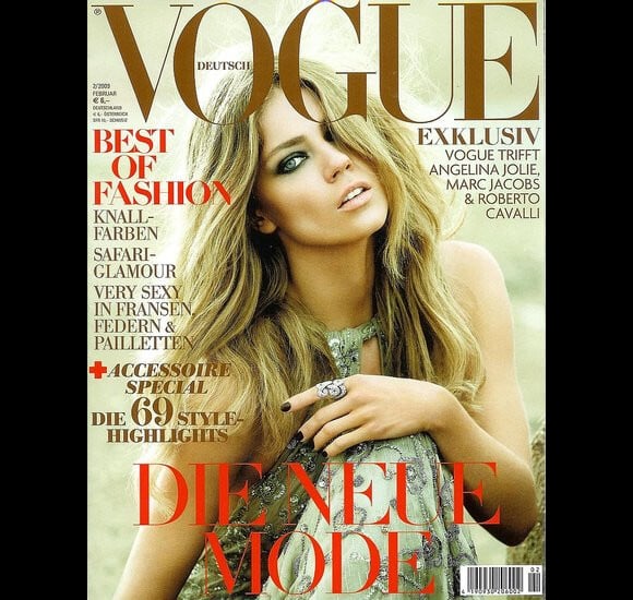Masha Novoselova en couverture de l'édition allemande de Vogue