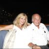 Marc Rich et son épouse sur le yacht de Denise Rich, à Saint-Tropez, dans le cadre de la folle soirée Lady Joy. 28/07/2010