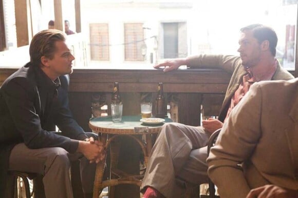 Tom Hardy et Leonardo DiCaprio dans Inception, 2010