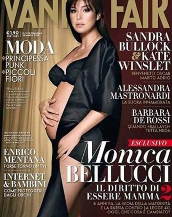 Monica Bellucci enceinte pour Vanity Fair italie