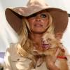 La ravissante Pamela Anderson donne de sa personne avec la PeTA pour l'adoption de chiens abandonnés, à la Nouvelle-Orléans, le 2 août 2010.