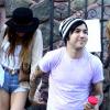 Pete Wentz, sa femme Ashlee Simpson et leur fils Bronx Mowgli, à Los Angeles