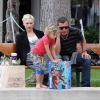 Gwen Stefani et son mari Gavin Rossdale, leurs fils Zuma et Kingston, à Los Angeles