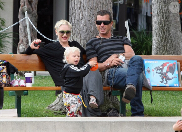 Gwen Stefani et son mari Gavin Rossdale, ainsi que leurs fils Zuma et Kingston, à Los Angeles