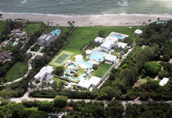 La propriété de Céline Dion et son parc aquatique à Jupiter Island, en Floride.