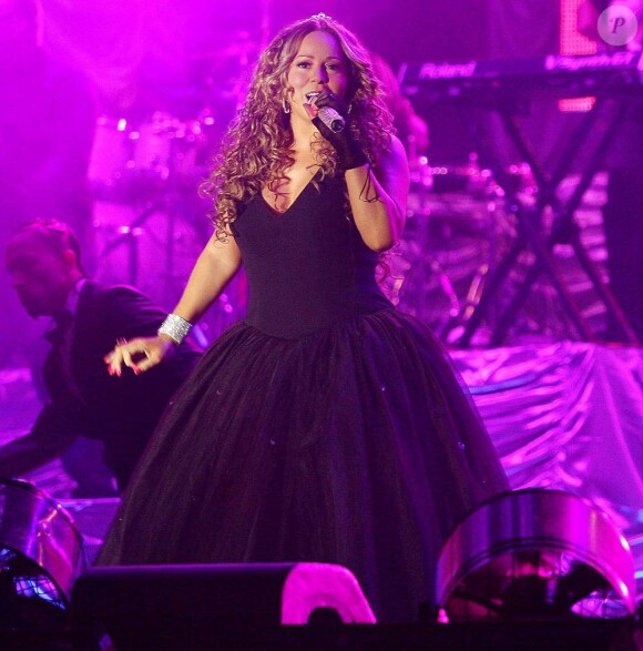 Mariah Carey en concert au festival Rodeo of Barreto, au Brésil, le 21 août 2010